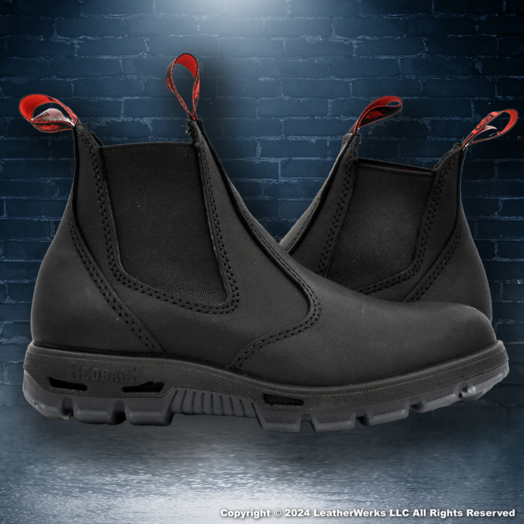 Redback black boots online